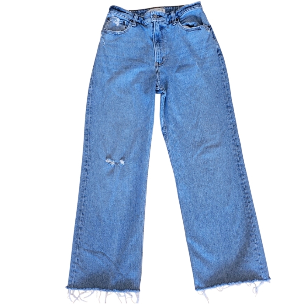 Abercrombie & Fitch‎ 90's High Rise Relaxed Distressed Jeans Size 6